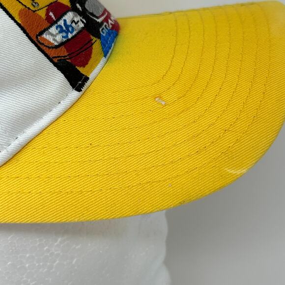 NASCAR Elliott Sadler Signed Kyle Busch Hat Cap M&Ms Auto Racing Snapback White - Picture 8 of 14